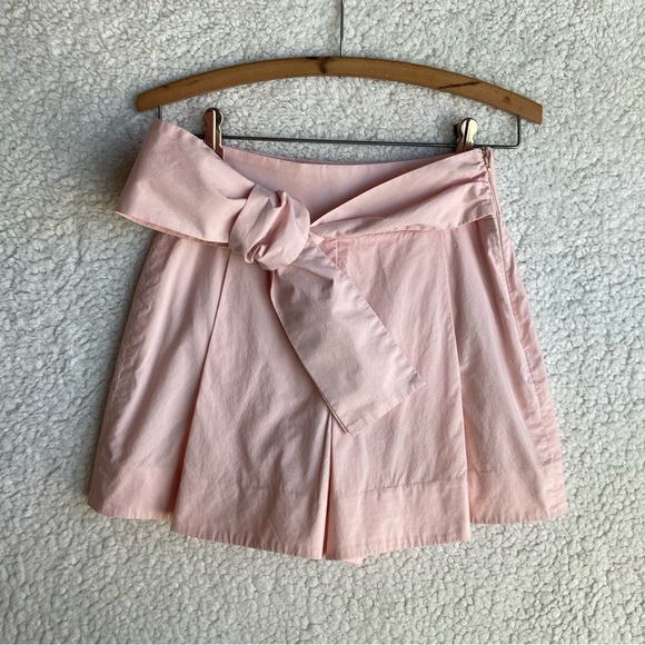 J Crew Women's blush pink high waisted shorts with pleat and bow detail, Sz 00 - Picture 5 of 16